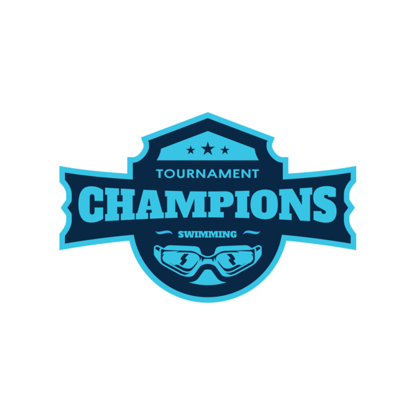 Champions Tournament Swimming logo template Thumbnail