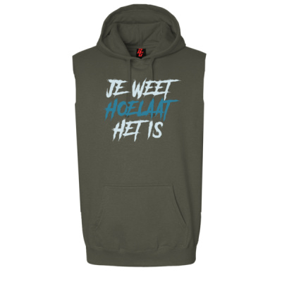 Jungle Time mouwloze Hoodie Thumbnail