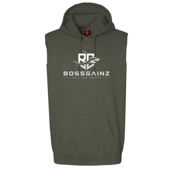 Bossgainz only for sharks oversize mouwloze hoodie Thumbnail